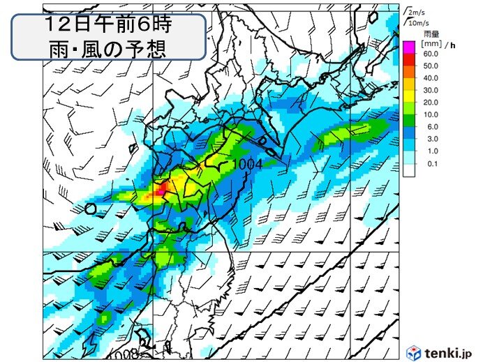 東北北部や北海道　あす12日にかけて非常に激しい雨　大雨による土砂災害に厳重警戒