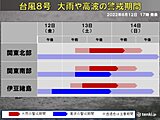 台風8号　あす日中にも関東に接近・上陸へ　雨や風のピークは?　お盆の交通に影響も