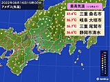 東海地方　あす17日は局地的に激しい雨　週末は再び猛暑日も