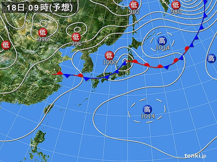 日本海側を中心に大雨の恐れ