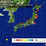 過去7日間の地震回数　きょうは茨城県と千葉県で震度3を観測