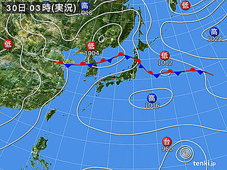 30日の天気　東北・北陸で大雨の恐れ