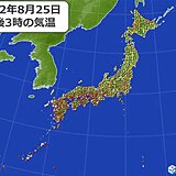 25日の最高気温　西日本は広く真夏日　北日本・東日本は30度に届かず