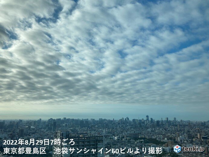 空模様の変化に注意