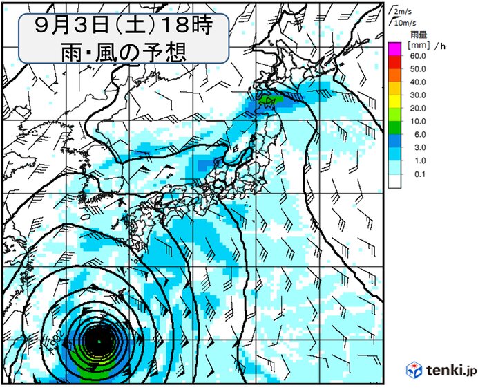 列島への影響は?