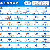 2週間天気　台風11号　動き遅く　沖縄は長時間の暴風や大雨に　本州付近も大雨警戒