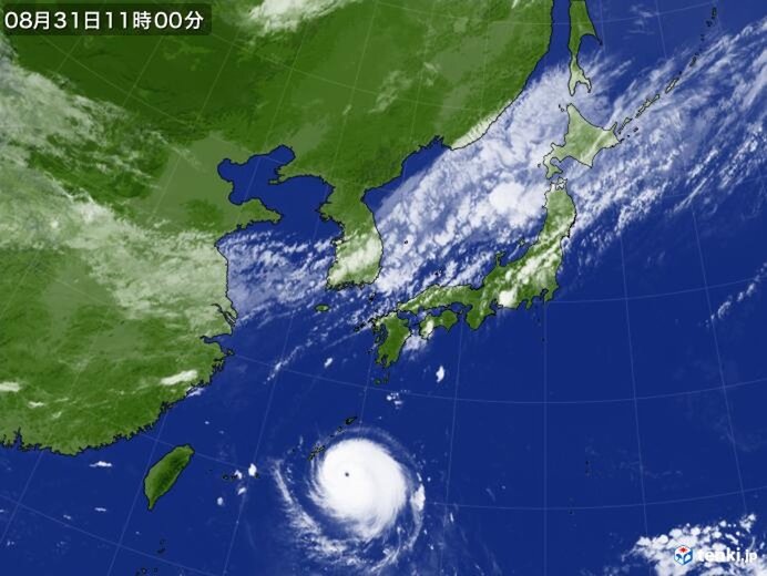 秋雨前線、次第に九州へ南下