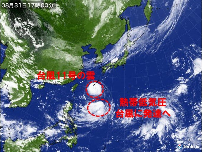 熱帯低気圧の動きにも注意