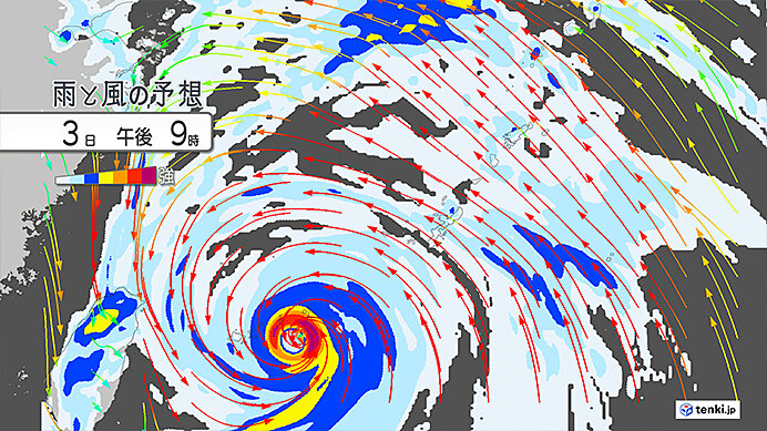 台風11号が4日にかけて先島諸島に接近