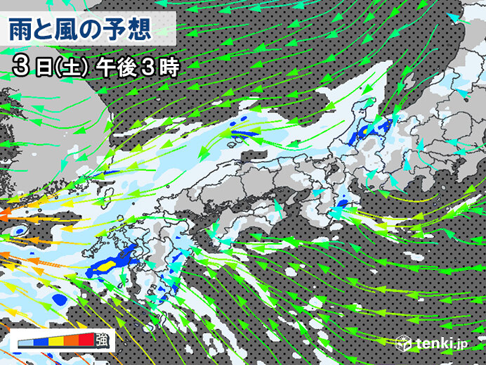 この先も同じような場所で雨が継続
