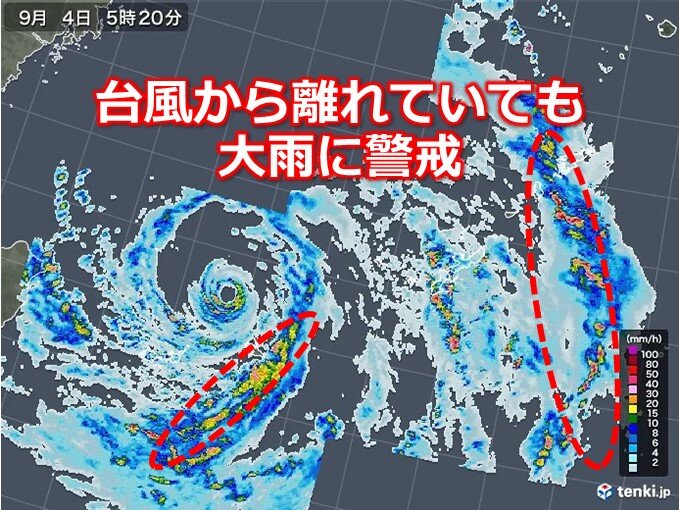 線状降水帯発生の可能性も