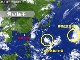 台風シーズン　台風12号は先島諸島に接近中　日本の南の熱帯低気圧の動向にも注意