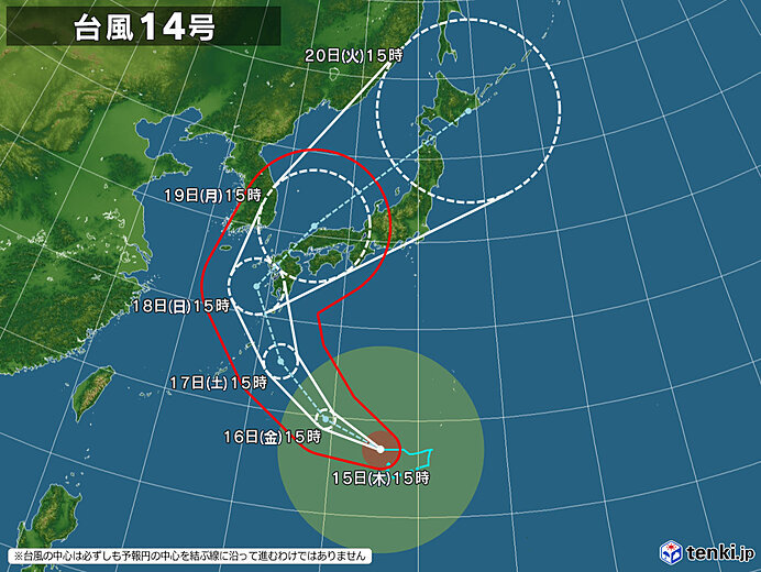 台風14号　西日本では過去最多の降水量となる所も　48時間で600ミリ超の大雨か