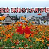 北陸地方　最新の1か月予報　台風や前線による短期的な大雨に注意　残暑は厳しい