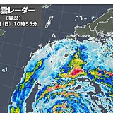 九州に台風14号の活発な雨雲　すでに200ミリ超　記録的な大雨のおそれ