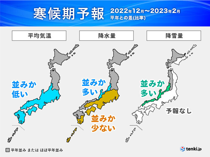 今年の冬　ラニーニャ現象が続く可能性が高く　厳寒　日本海側は雪が多い　寒候期予報