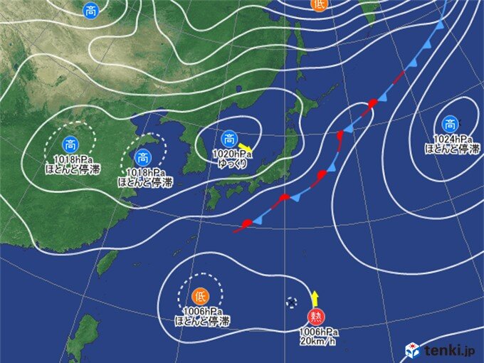 全国的に秋の空気に覆われる