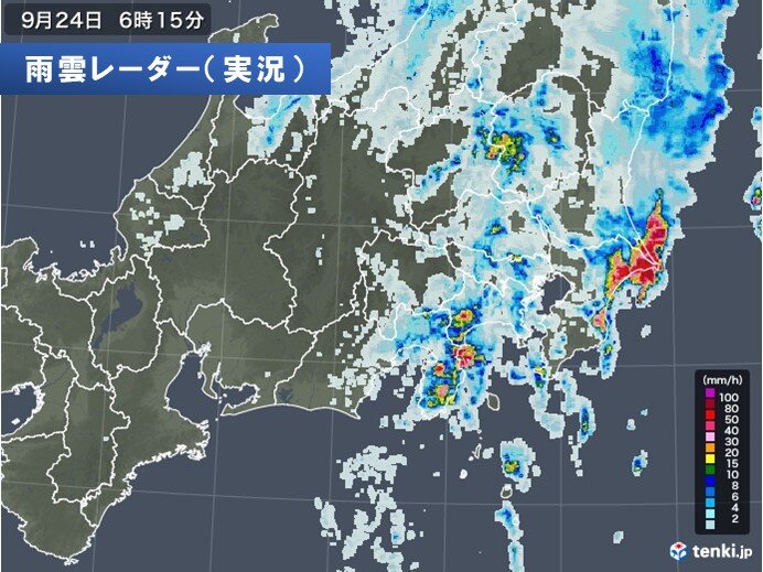 静岡で大雨 雨のピーク過ぎても油断は禁物 東海 関東では土砂災害に引き続き警戒を 気象予報士 安齊 理沙 22年09月24日 日本気象協会 Tenki Jp