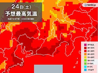 大雨の降った静岡県は広く30℃以上の真夏日　停電の所も　熱中症に警戒
