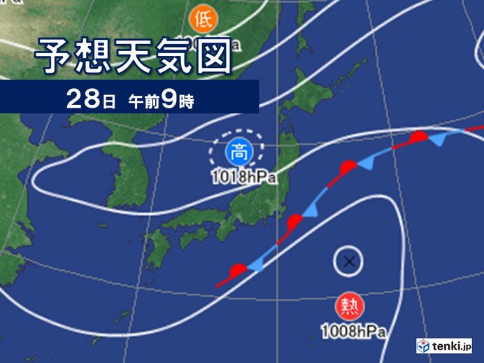 熱帯低気圧が北上へ