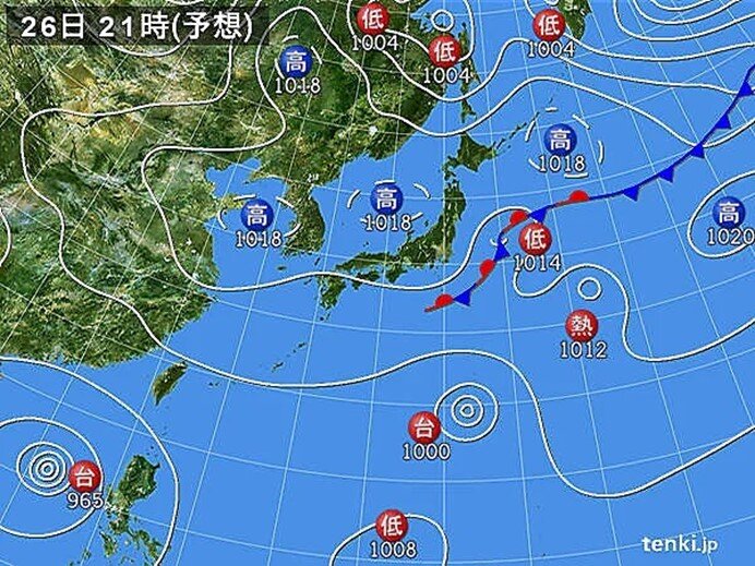 きょう26日　日差しが届く所が多い　30℃くらいまで上がる所も　九州では雨や雷雨_画像