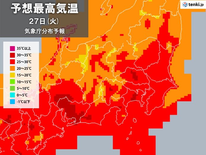 関東　日中は残暑が続く　午後はにわか雨の所も