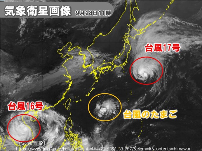 新たな台風発生へ 沖縄に接近のおそれ 10月スタートは本州の南を北上か 動向注意 気象予報士 福冨 里香 22年09月28日 日本気象協会 Tenki Jp