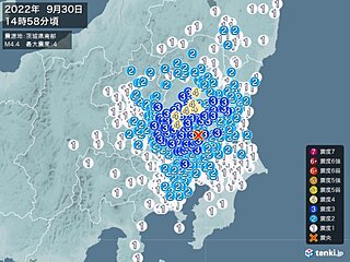 栃木県、群馬県で震度4の地震　津波の心配なし