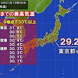 10月スタートは全国的に真夏日続出　北海道は記録的な暑さ　季節外れの暑さいつまで