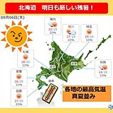 北海道　真夏の暑さがぶり返す