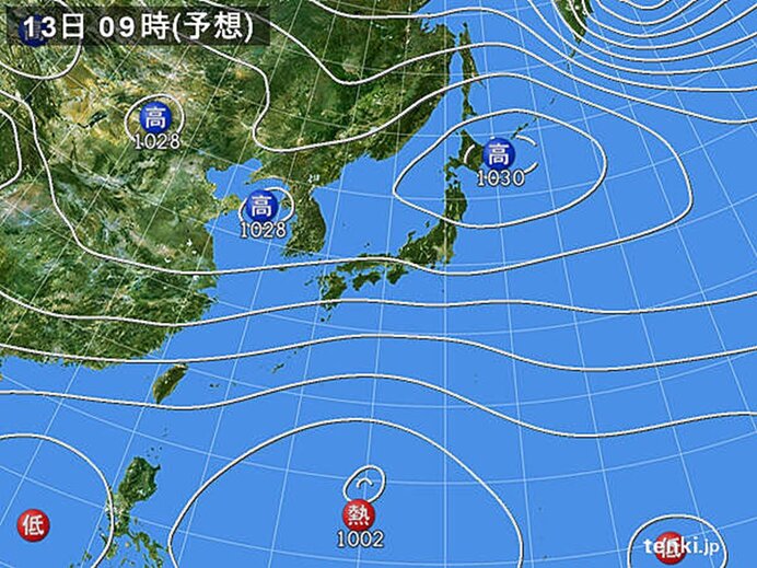 熱帯低気圧が発生へ