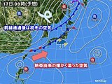 北陸　17日(月)は前線の通過で大雨か　鍵は南海上の熱帯低気圧　季節の進みも加速