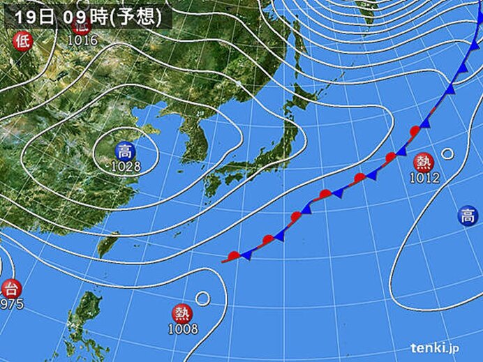 20日(木)にかけて強風・高波に注意