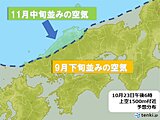 中国地方　週末は最高気温25℃以上の夏日も　来週は寒気が流れ込み気温変化「大」