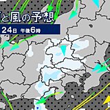 関東　24日　週明けは強い寒気南下　朝から気温上がらず　群馬の山は夜に雪も