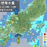 明日の関東地方　冷たい雨　朝の通勤、通学の際は傘が必要　師走並みの寒さ