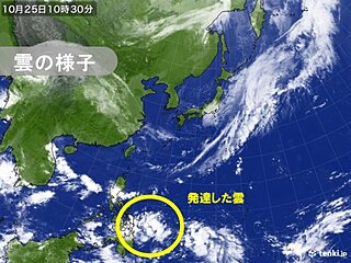 熱帯低気圧　フィリピンの東で発生する予想　台風シーズンまだ続く