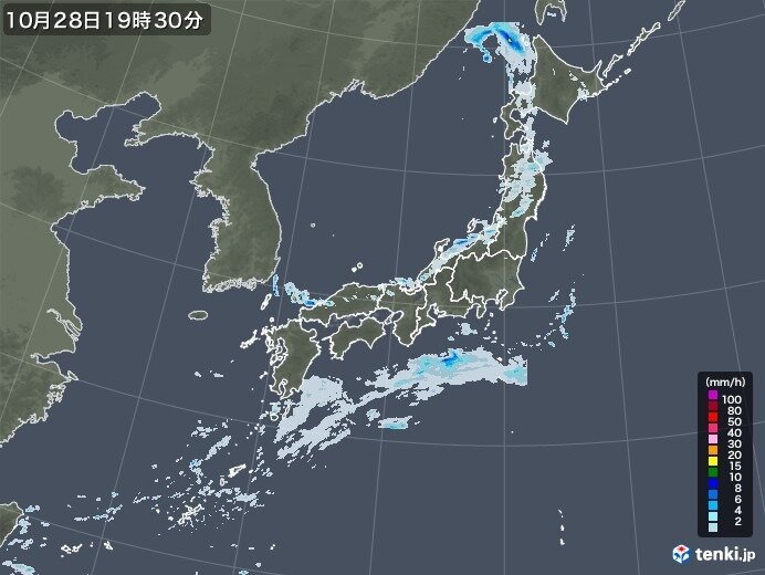 帰宅時間に雨脚の強まる所も