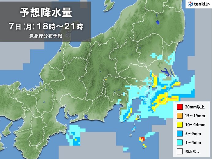 関東　南から雨雲ジワジワ北上中　お帰り時間帯は東京都心も傘があると安心