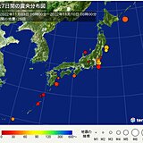 ここ1週間の地震回数　9日は茨城県で最大震度5強　1週間程度は同程度の地震に注意