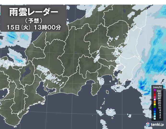 東京都心20日ぶりの1ミリ以上の雨