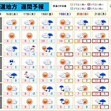 北海道　この先一週間の天気　札幌の初雪は??