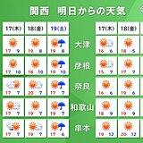 関西　19日(土)にかけて朝晩の冷え込み強まる　内陸部は霧の中での運転に注意