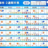 冬の寒さが続くのはまだ先　度々広く雨　局地的な大雨の恐れも　2週間天気