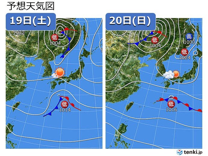 今週末　まずまずの行楽日和