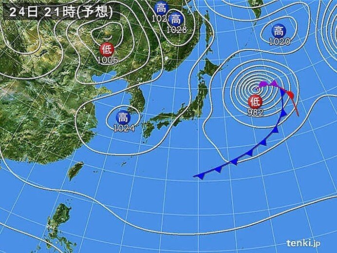 きょう24日　天気は回復に向かう 　関東など一部でにわか雨