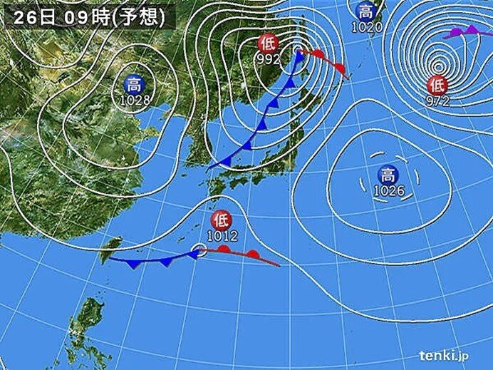 きょう25日の日差し有効活用を　あす26日は雨や雷雨に　北海道では暴風の恐れ
