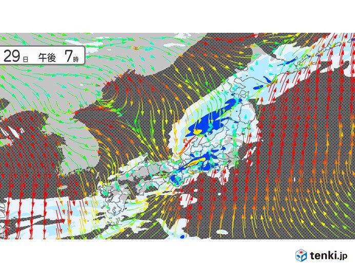 雨の降る時間や降り方は