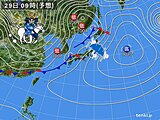 北海道　明日(29日)は荒天に