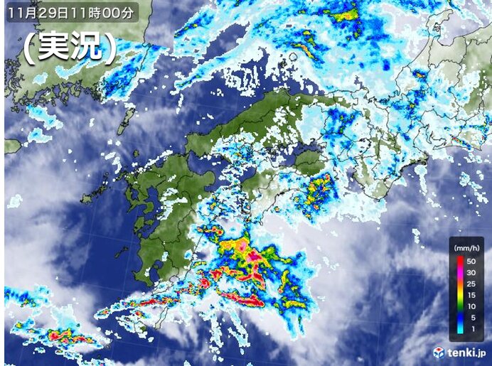 九州　29日は大気不安定で局地的に激しい雨　30日から急に本格的な寒さに
